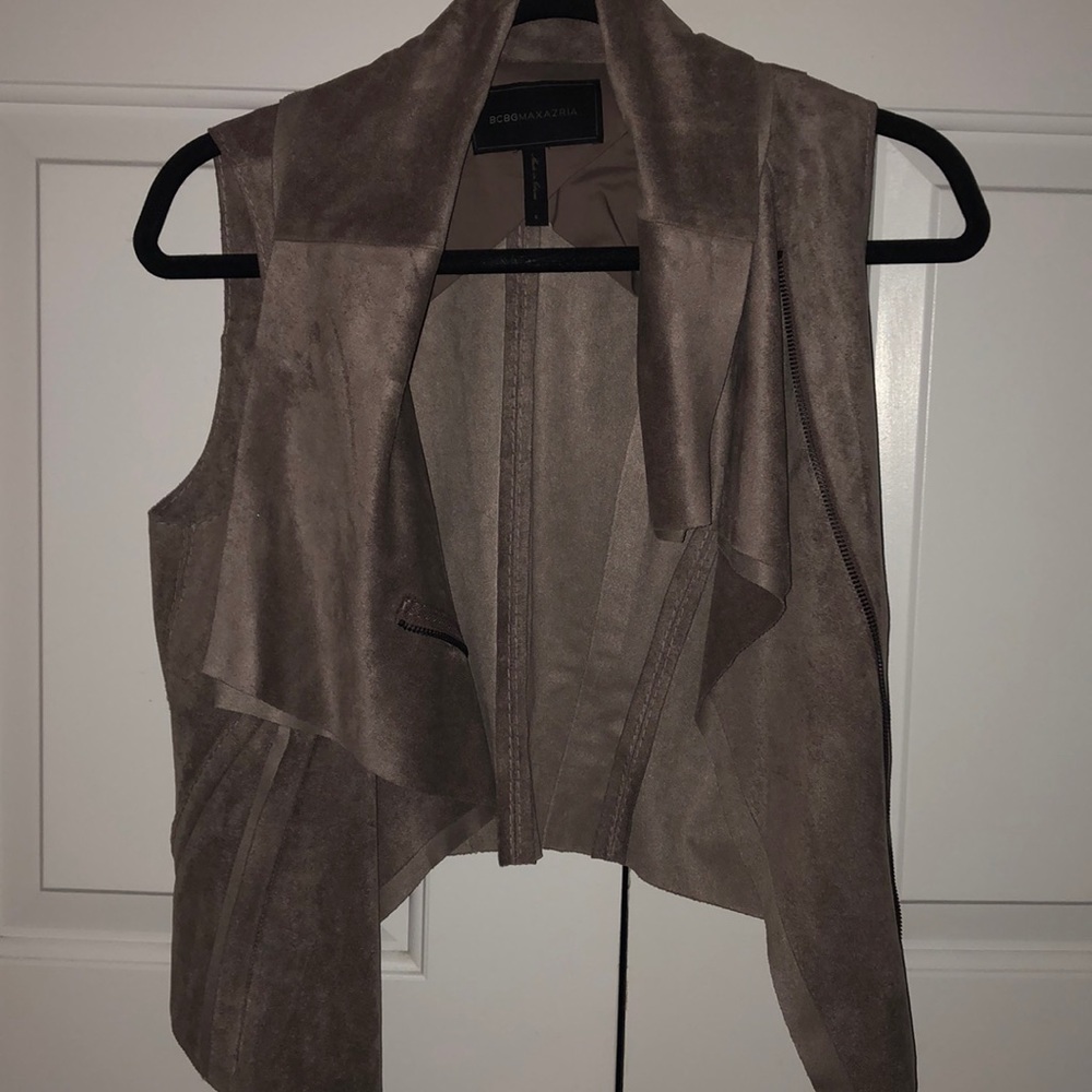 BCBG Maxazria suede vest